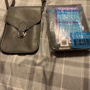 New! Touch Screen Purse Dark Gray! Crossbody